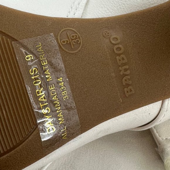 Bamboo Daystar Boots Mid Calf 9 Off White Zipper Brand New Scrunched 3” Heels - Picture 14 of 16